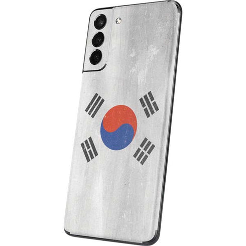 South Korean Flag Distressed Galaxy S21 Plus 5G Skin